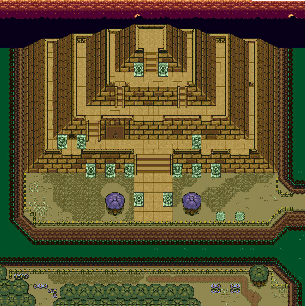 Background HQ A Link to the Past Dark World Overworld
