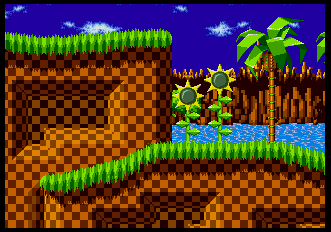 Background HQ :: Sonic the Hedgehog - Green Hill Zone